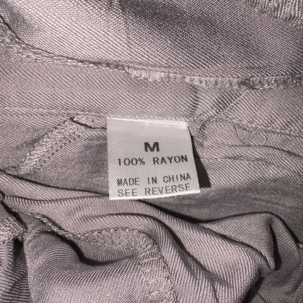 Lizard Thicket Gray Flowy Drawstring Shorts - Picture 5 of 5
